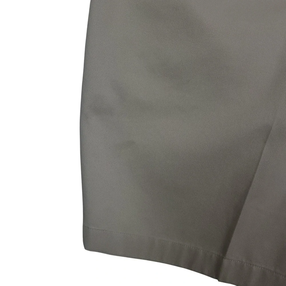 L.L.Bean Mens Wrinkle-Free Double L Chino Shorts Sz 35 Khaki Preppy Golf 215650